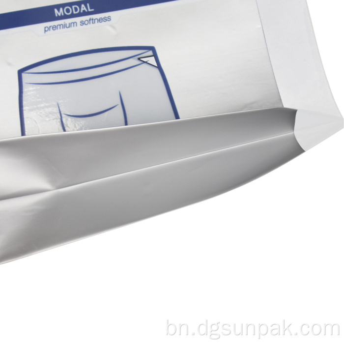 নীচের গাসেট জলরোধী প্লাস্টিক স্ব আঠালো PE ব্যাগ